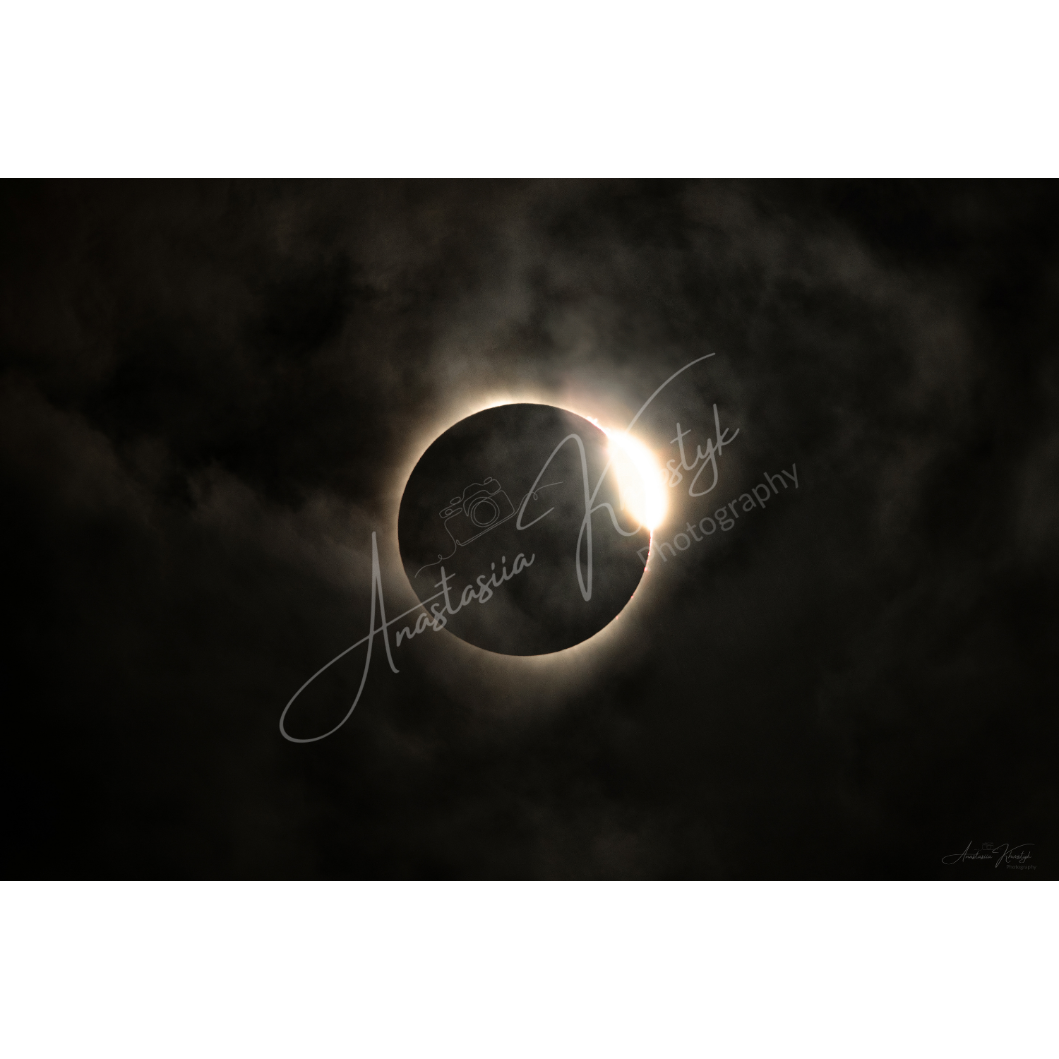 Solar Eclipse of 2024 – Fine Art Photography Print | Celestial Phenomenon