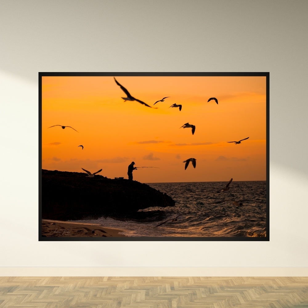 Golden Hour Fishing  – Fine Art Photography Print