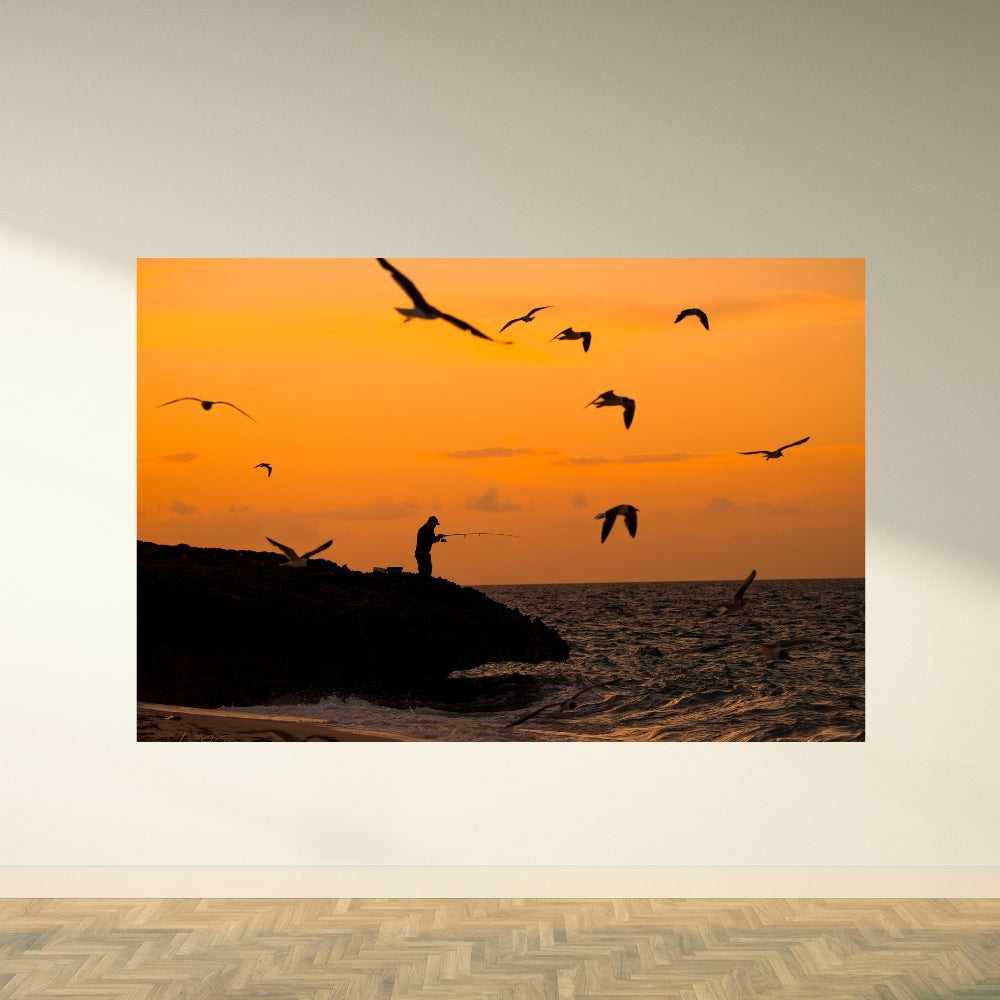 Golden Hour Fishing  – Fine Art Photography Print